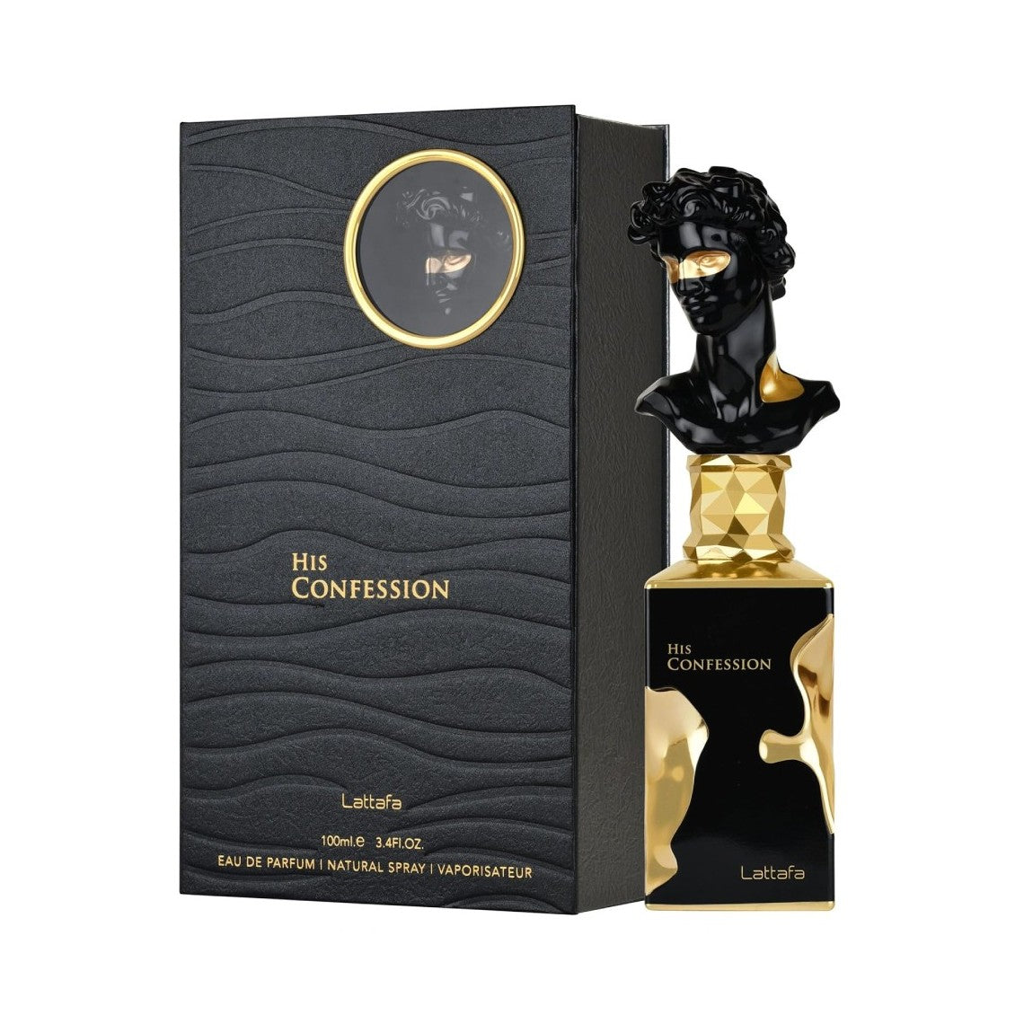 Profumo arabo His Confession Boccetta 100ml più confezione